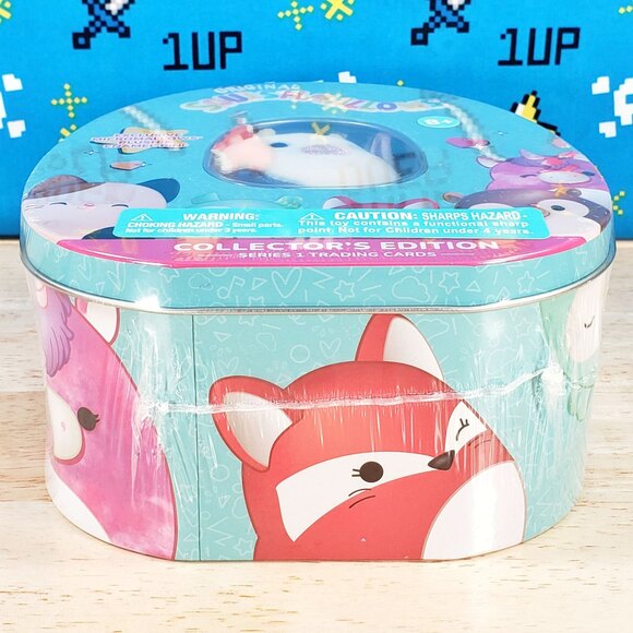 Squishmallow Collectors Tin Connor Micromallow + Enamel Pin + 24 Trading Cards - Picture 7 of 9